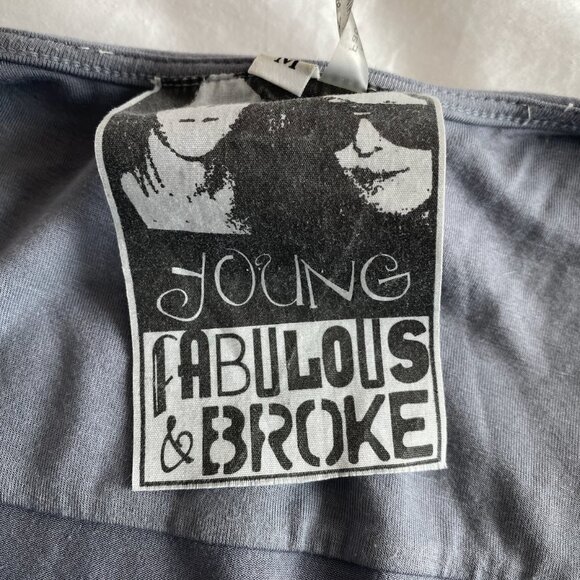 Young Fabulous & Broke YFB ‘Malik’ Blue Tie Dye Romper SZ Medium - Picture 3 of 4